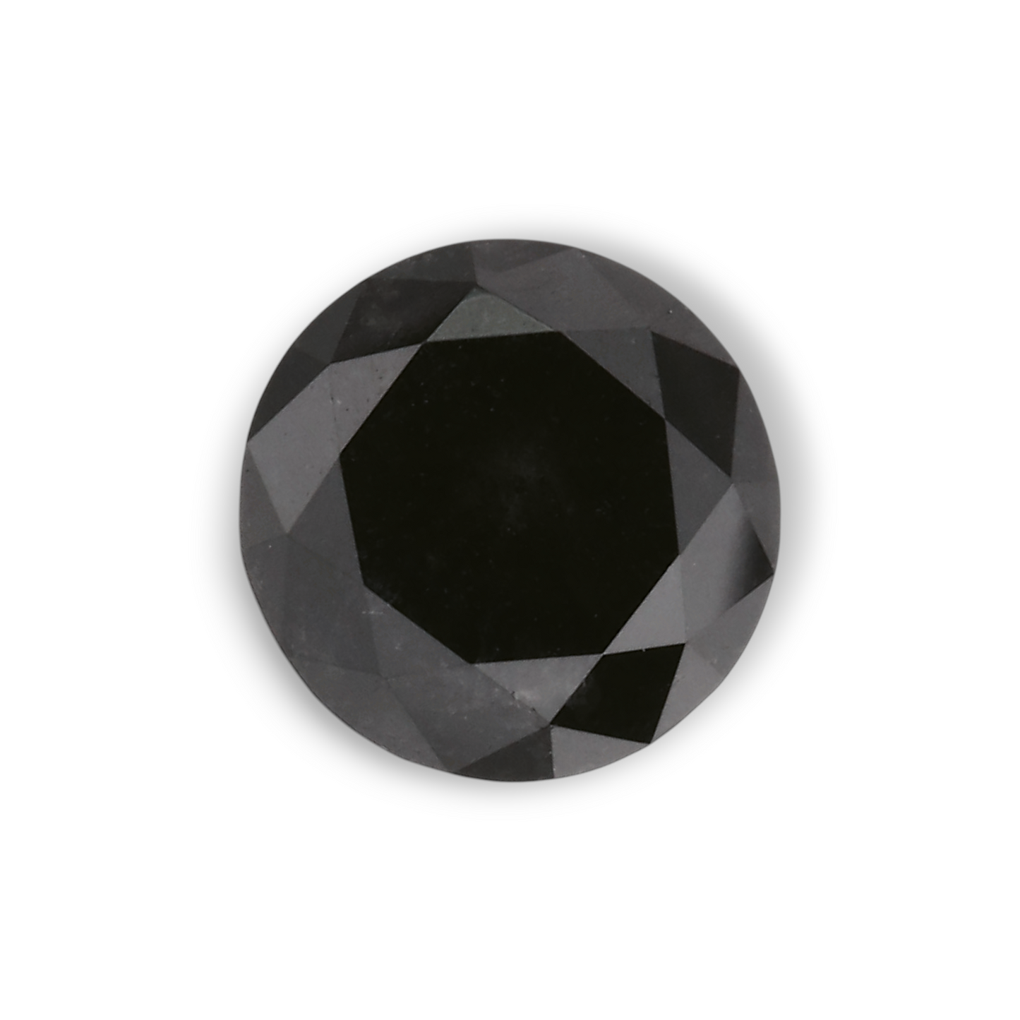 0,74 Karat Natürlicher Schwarzer Runder Diamant GIA