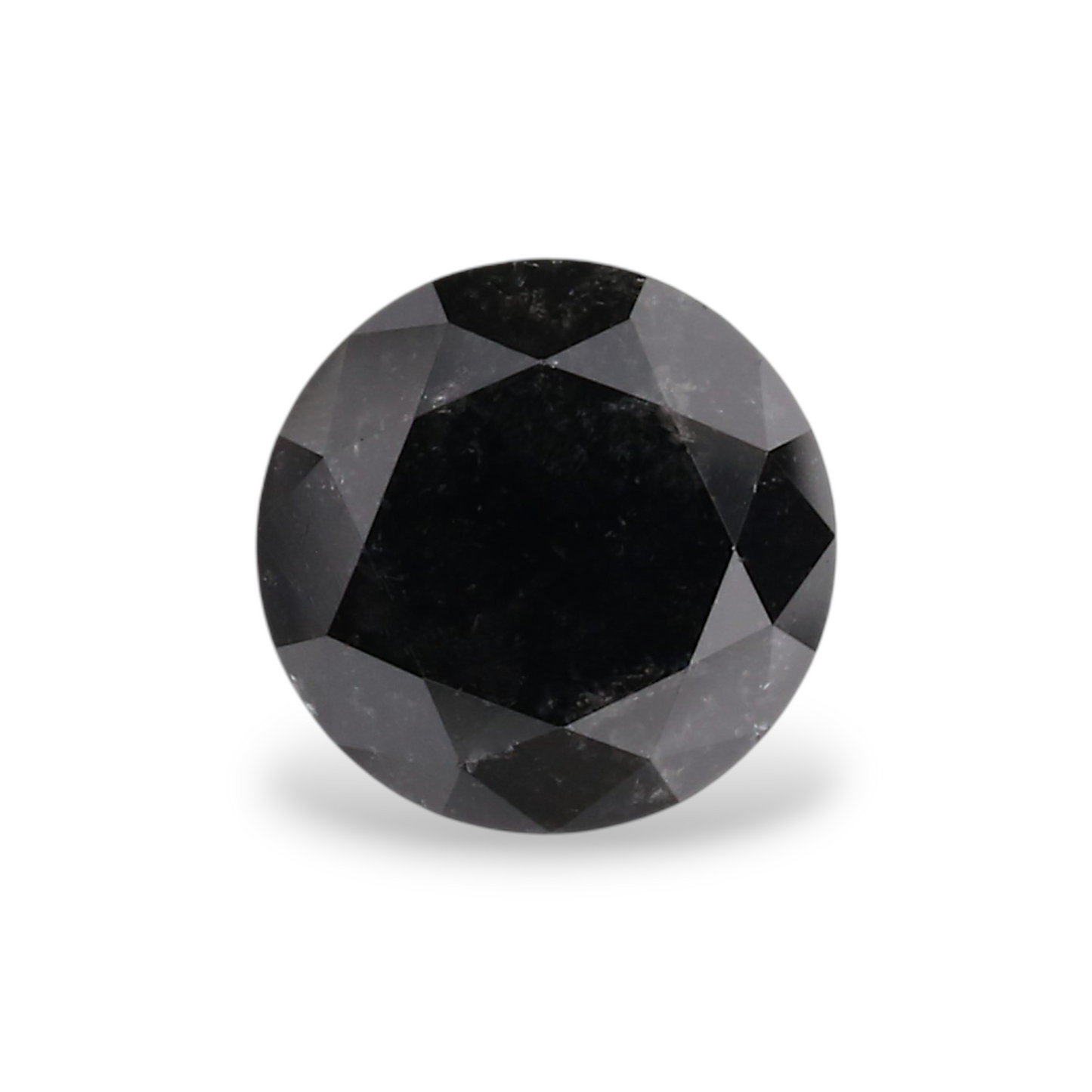 0,68 Karat Natürlicher Schwarzer Runder Diamant GIA