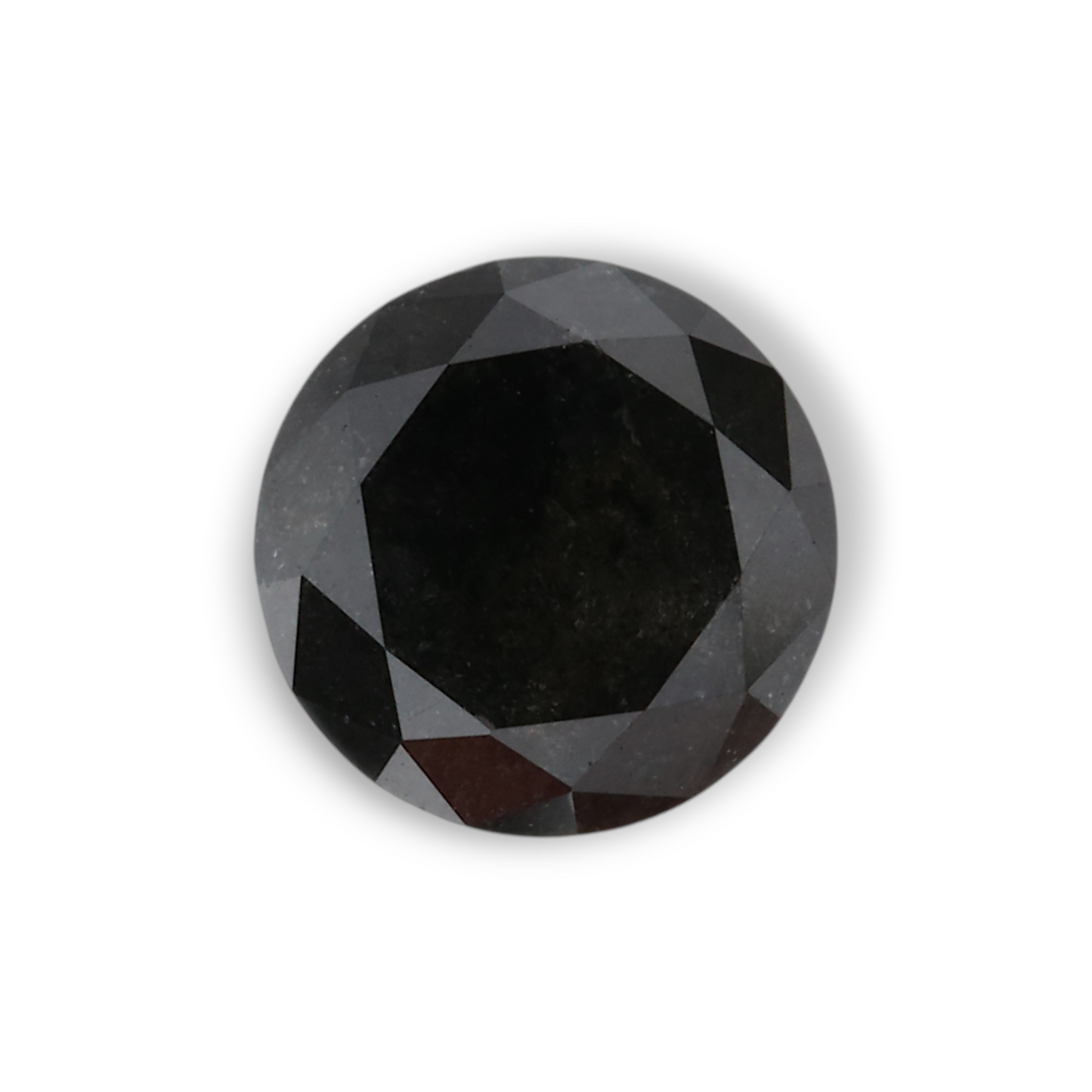 0,93 Karat Natürlicher Schwarzer Runder Diamant GIA