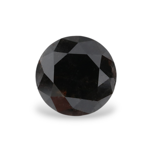0,97 Karat Natürlicher Schwarzer Runder Diamant GIA