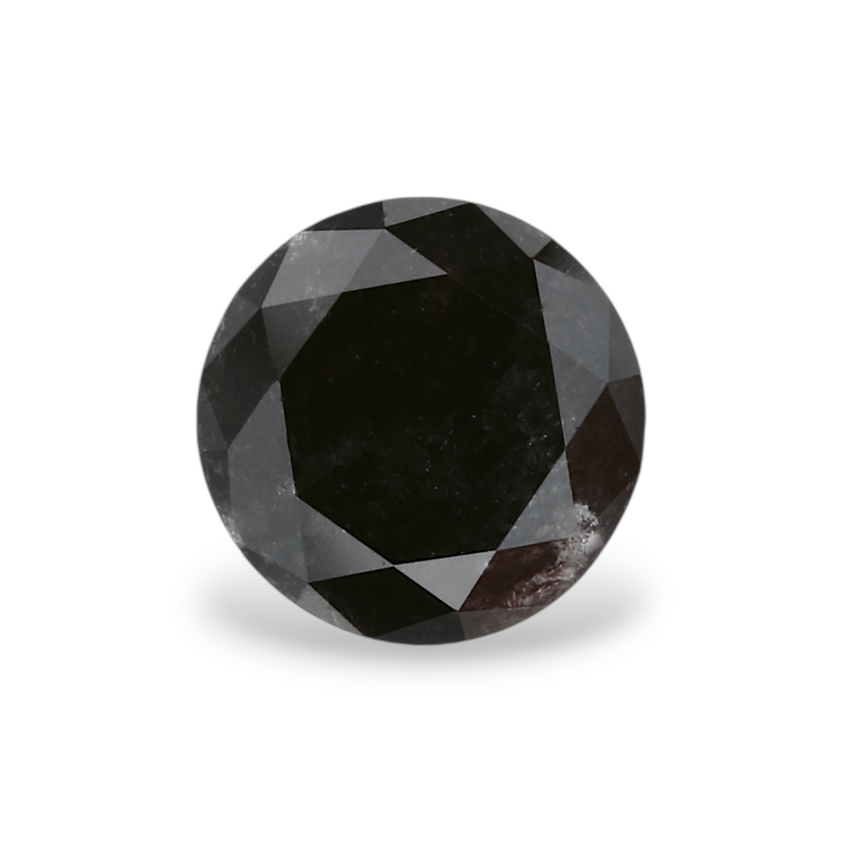 1,03 Karat Natürlicher Schwarzer Runder Diamant GIA