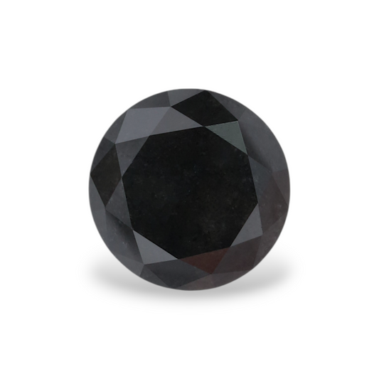 1,13 Karat natürlicher schwarzer runder Diamant (GIA)