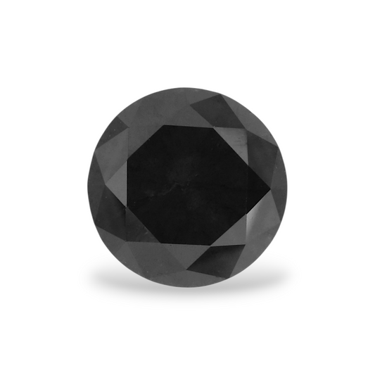 1,25 Karat natürlicher schwarzer runder Diamant (GIA)