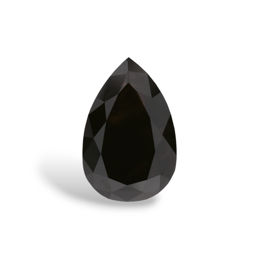 1,45 Karat natürlicher schwarzer Birnendiamant (GIA-geprüft)