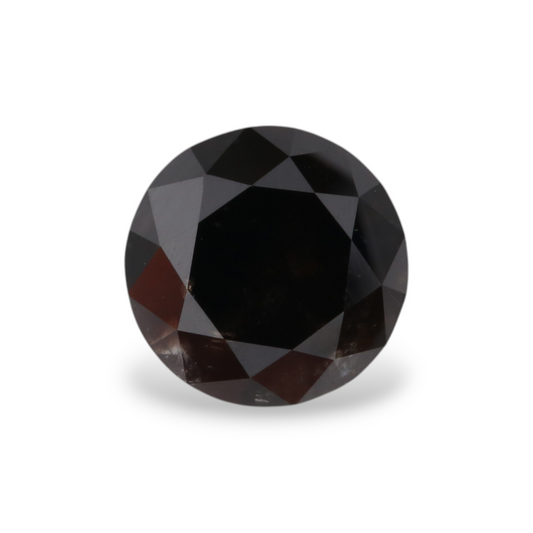 1,61 Karat Natürlicher Schwarzer Runder Diamant GIA