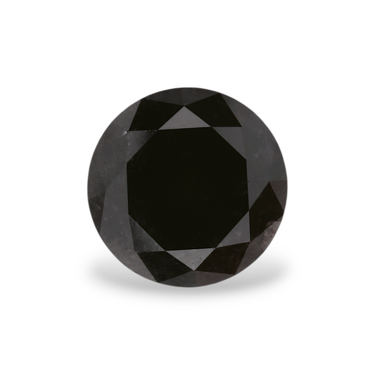 1,91 Karat Natürlicher Schwarzer Runder Diamant GIA