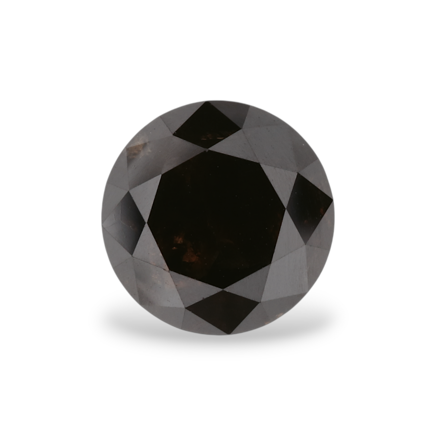 2,27 Karat Natürlicher Schwarzer Runder Diamant GIA