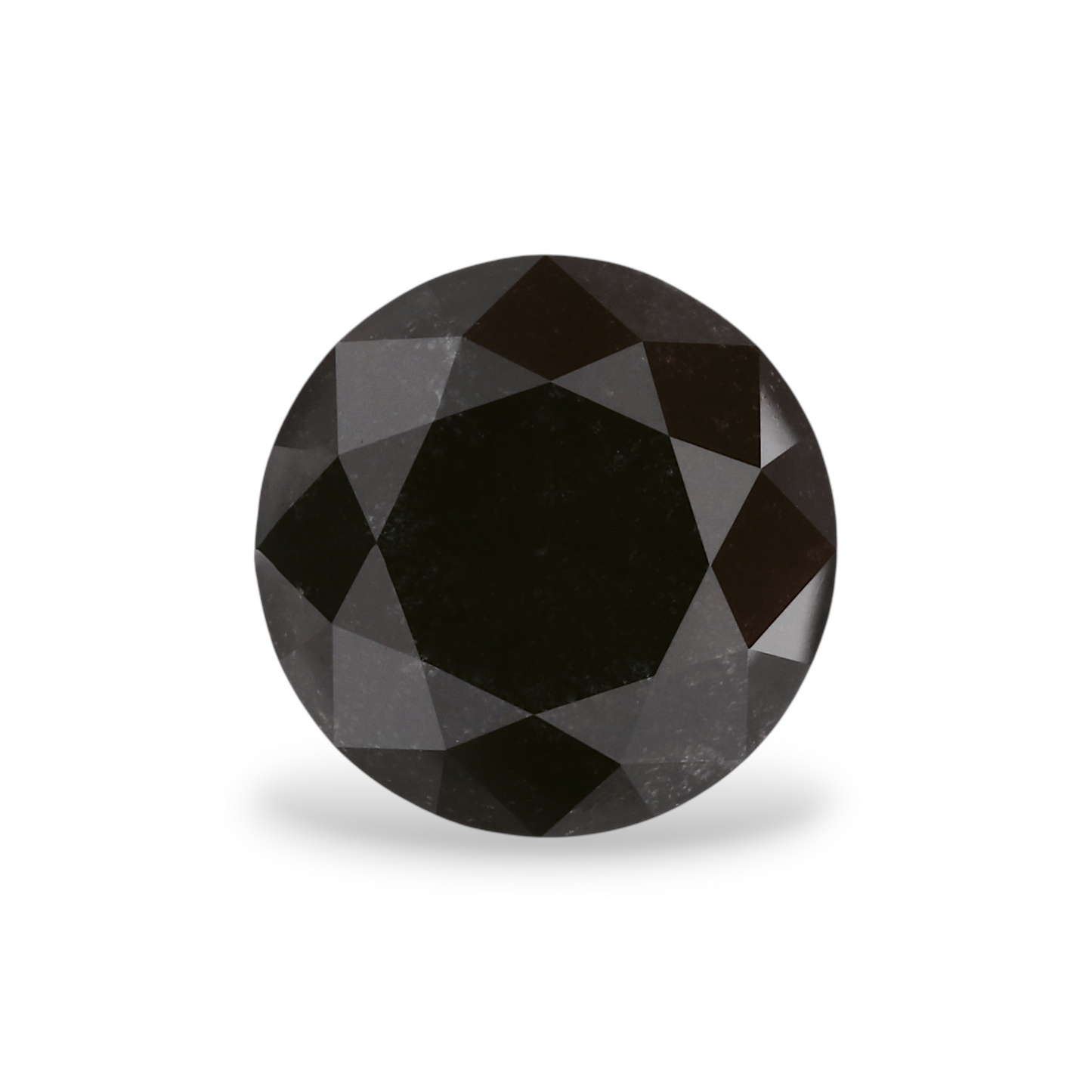 3,13 Karat Natürlicher Schwarzer Runder Diamant GIA
