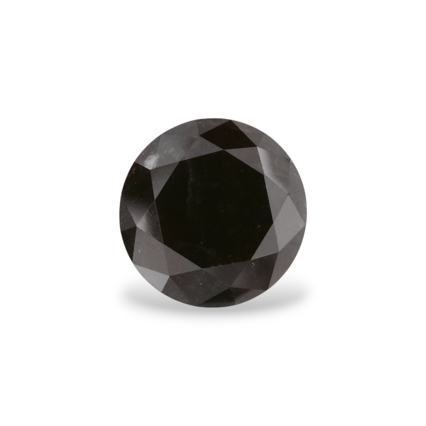 4,65 Karat natürlicher schwarzer runder Diamant (GIA)