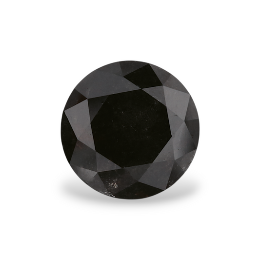 2,02 Karat Natürlicher Schwarzer Runder Diamant GIA