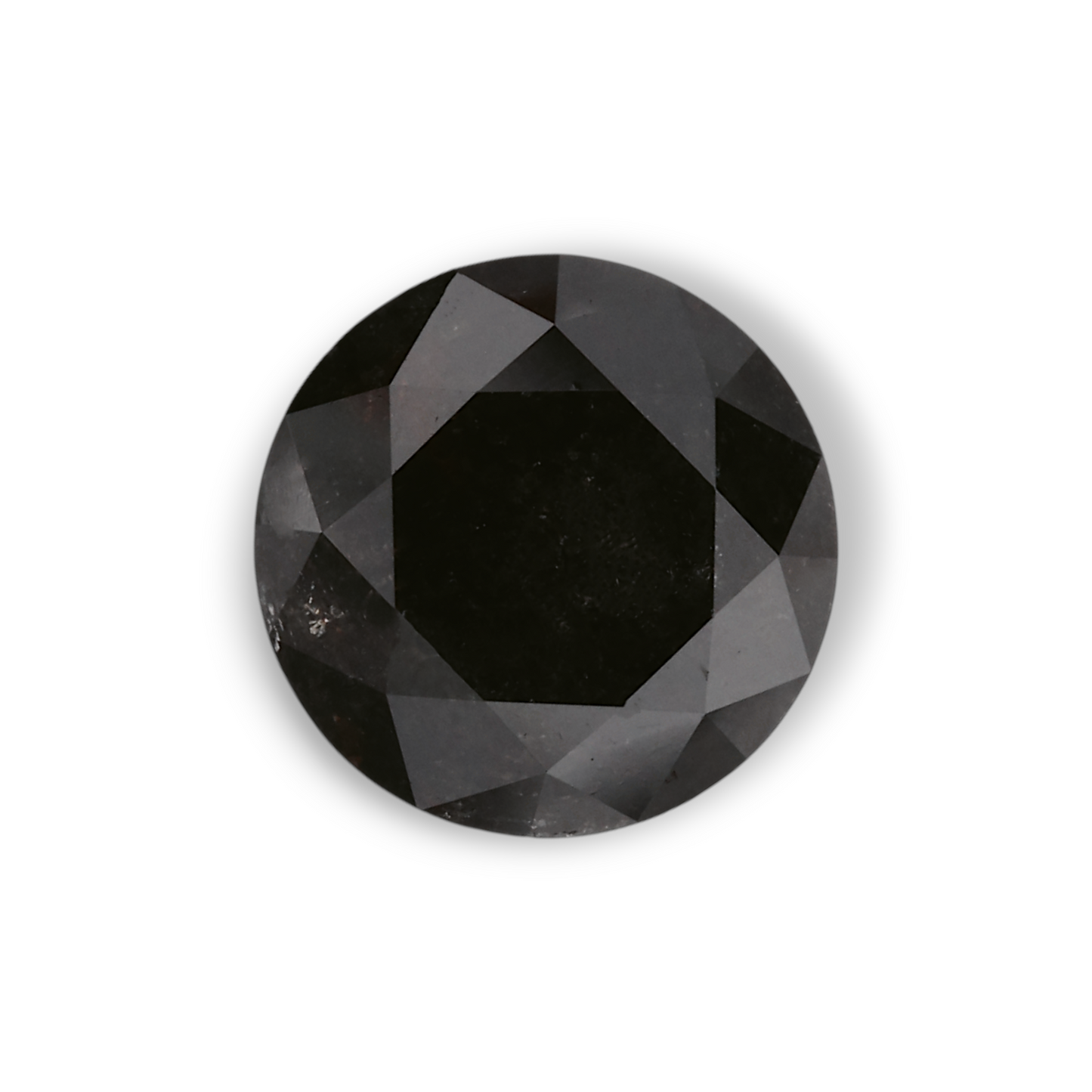 2,02 Karat Natürlicher Schwarzer Runder Diamant GIA
