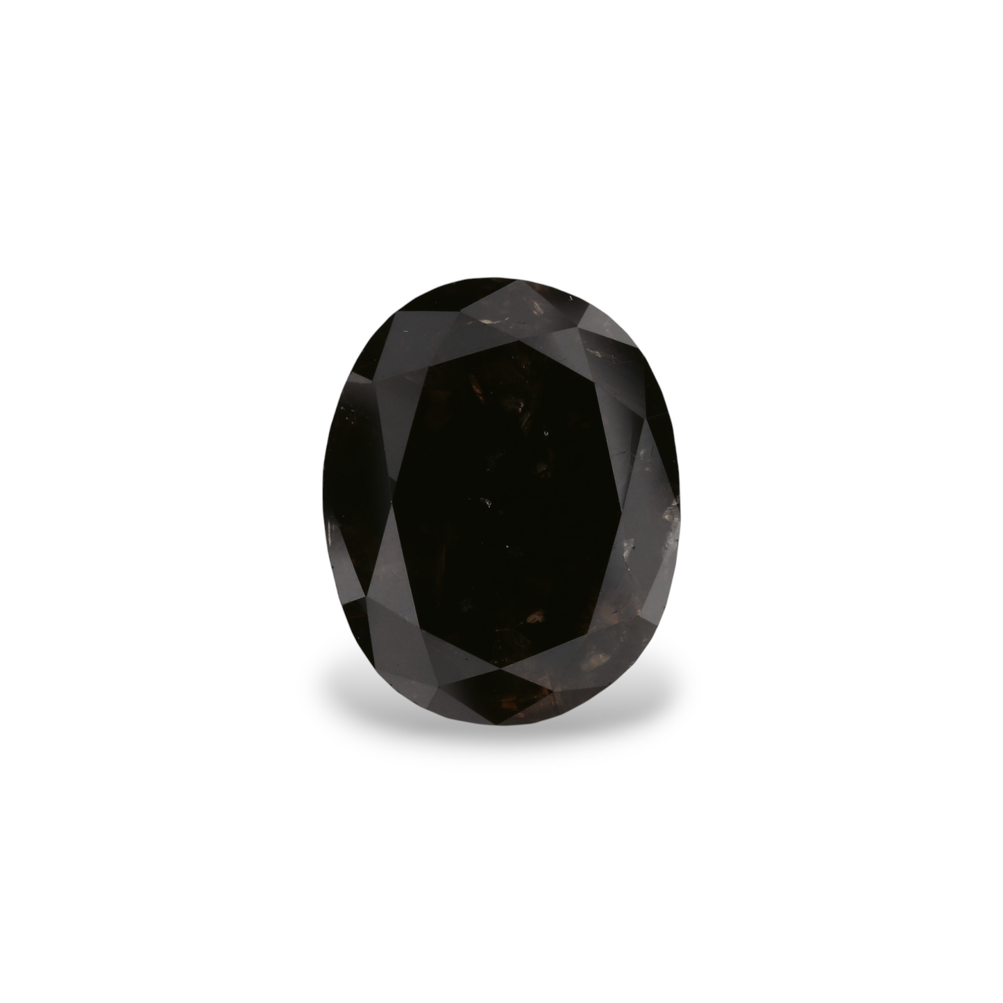 4,37 Karat natürlicher, dunkelbrauner, ovaler Diamant (GIA-geprüft)