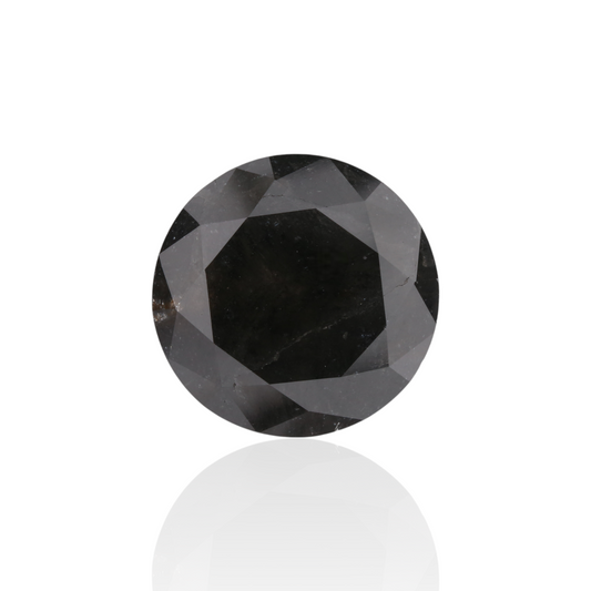 6,20 Karat natürlicher schwarzer runder Diamant (GIA)