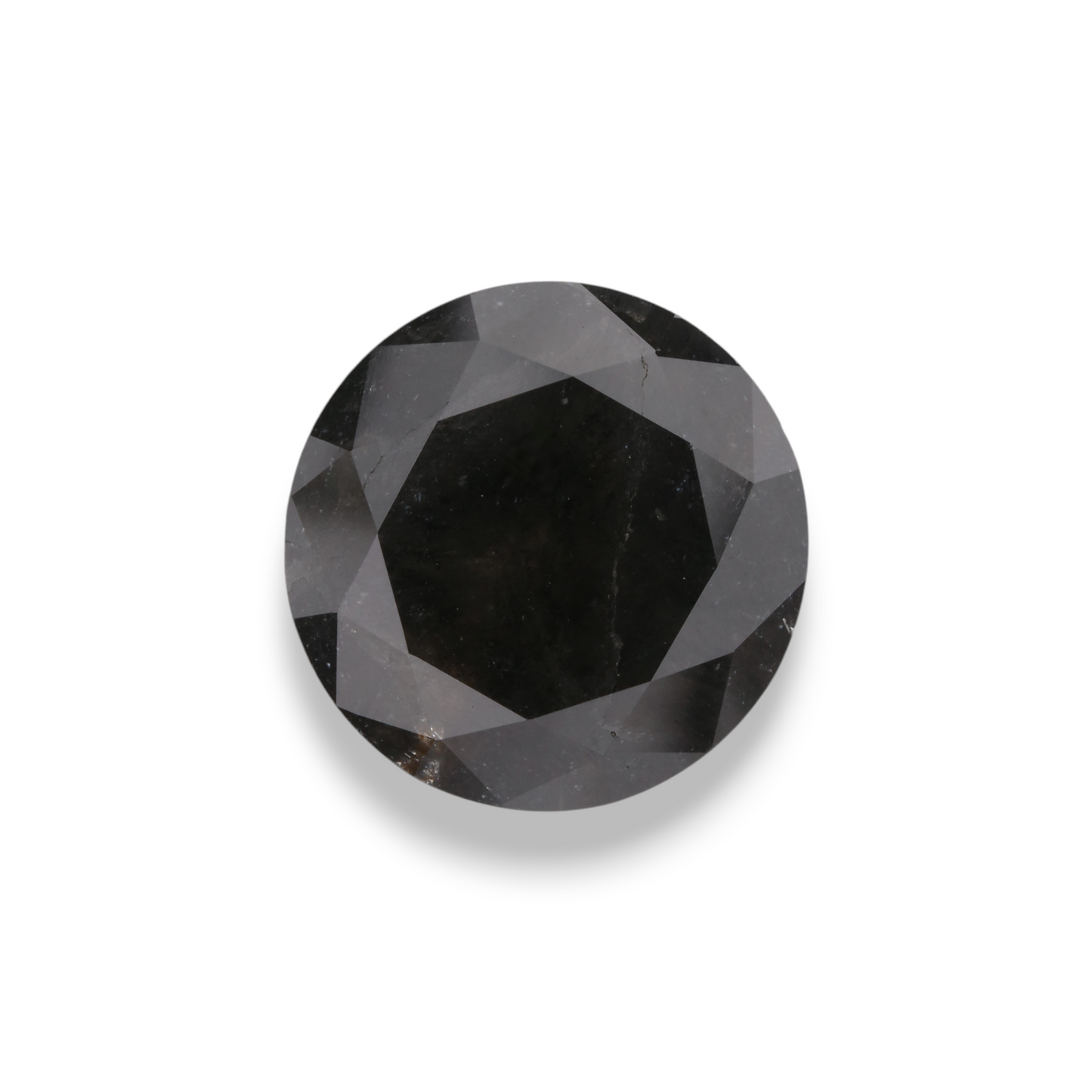 6,20 Karat natürlicher schwarzer runder Diamant (GIA)