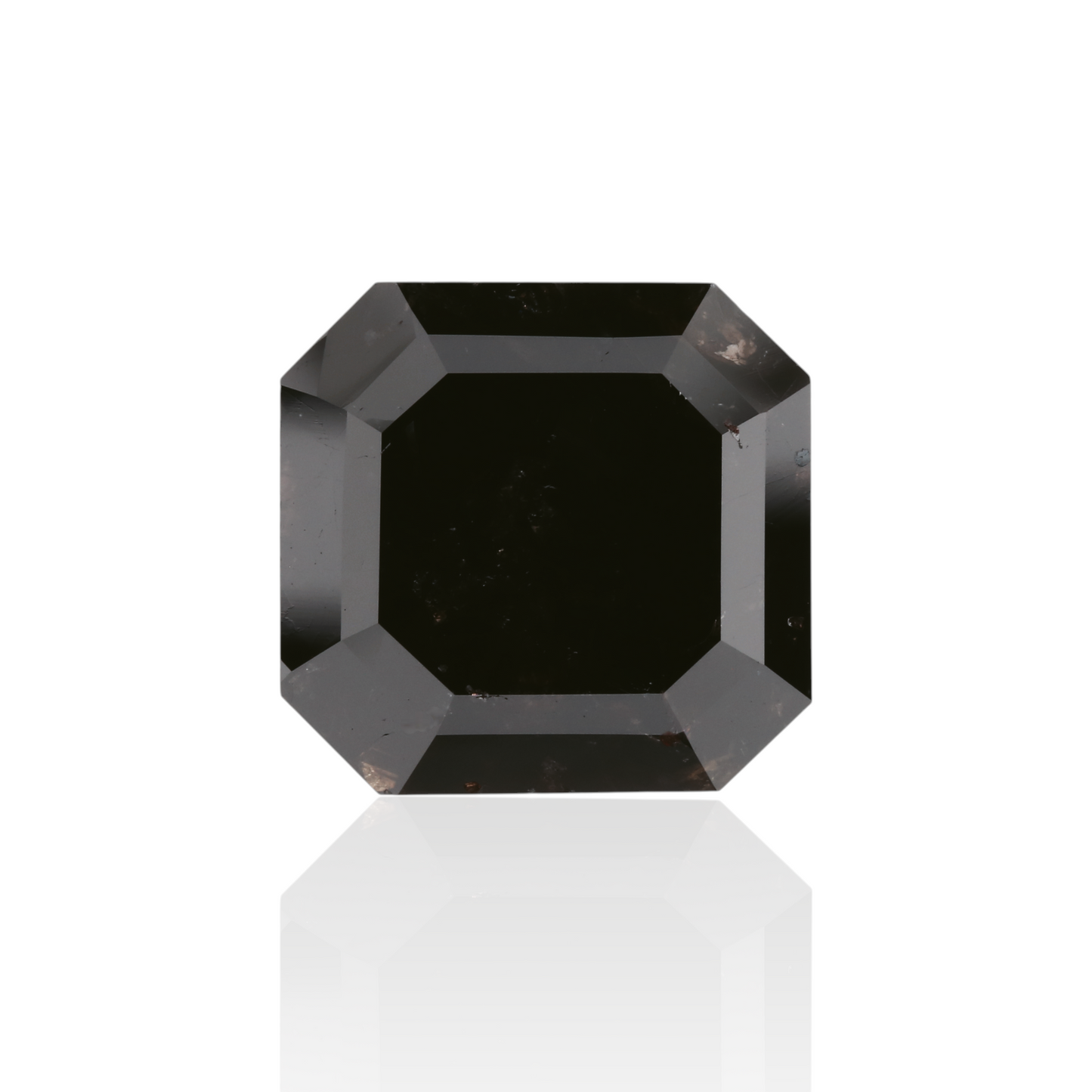 8,49 Karat natürlicher schwarzer quadratischer Smaragd-Diamant, GIA-zertifiziert