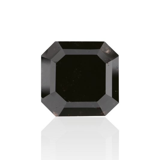 8,49 Karat natürlicher schwarzer quadratischer Smaragd-Diamant, GIA-zertifiziert
