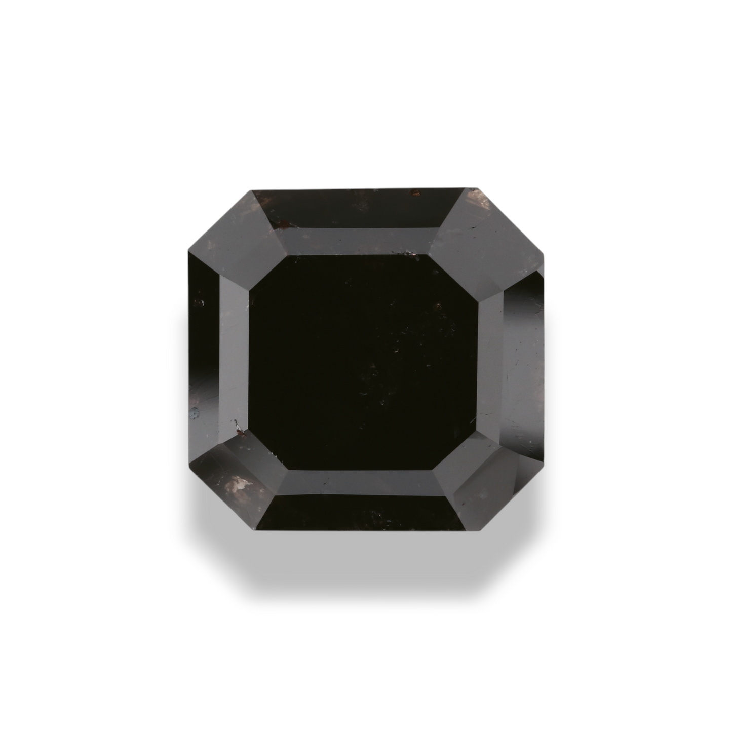 8,49 Karat natürlicher schwarzer quadratischer Smaragd-Diamant, GIA-zertifiziert