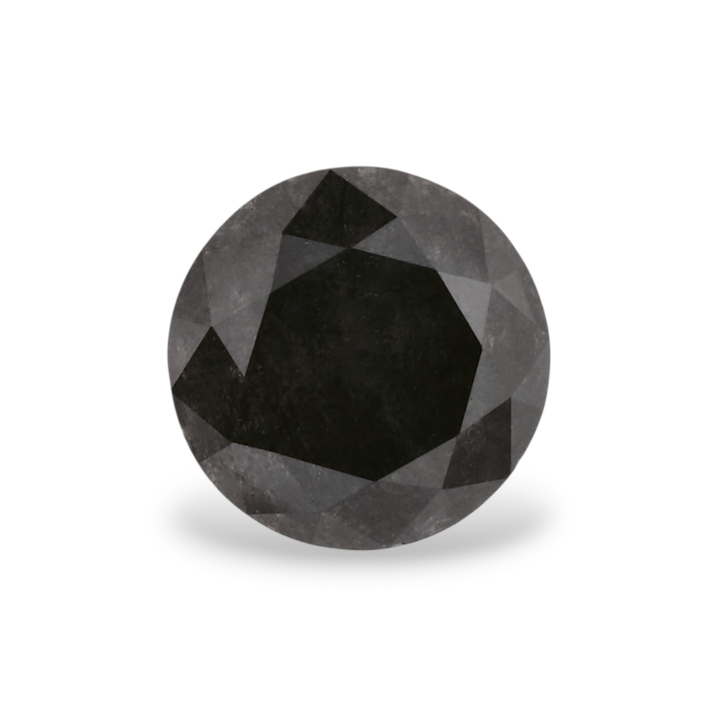 0,78 Karat Natürlicher Schwarzer Runder Diamant GIA