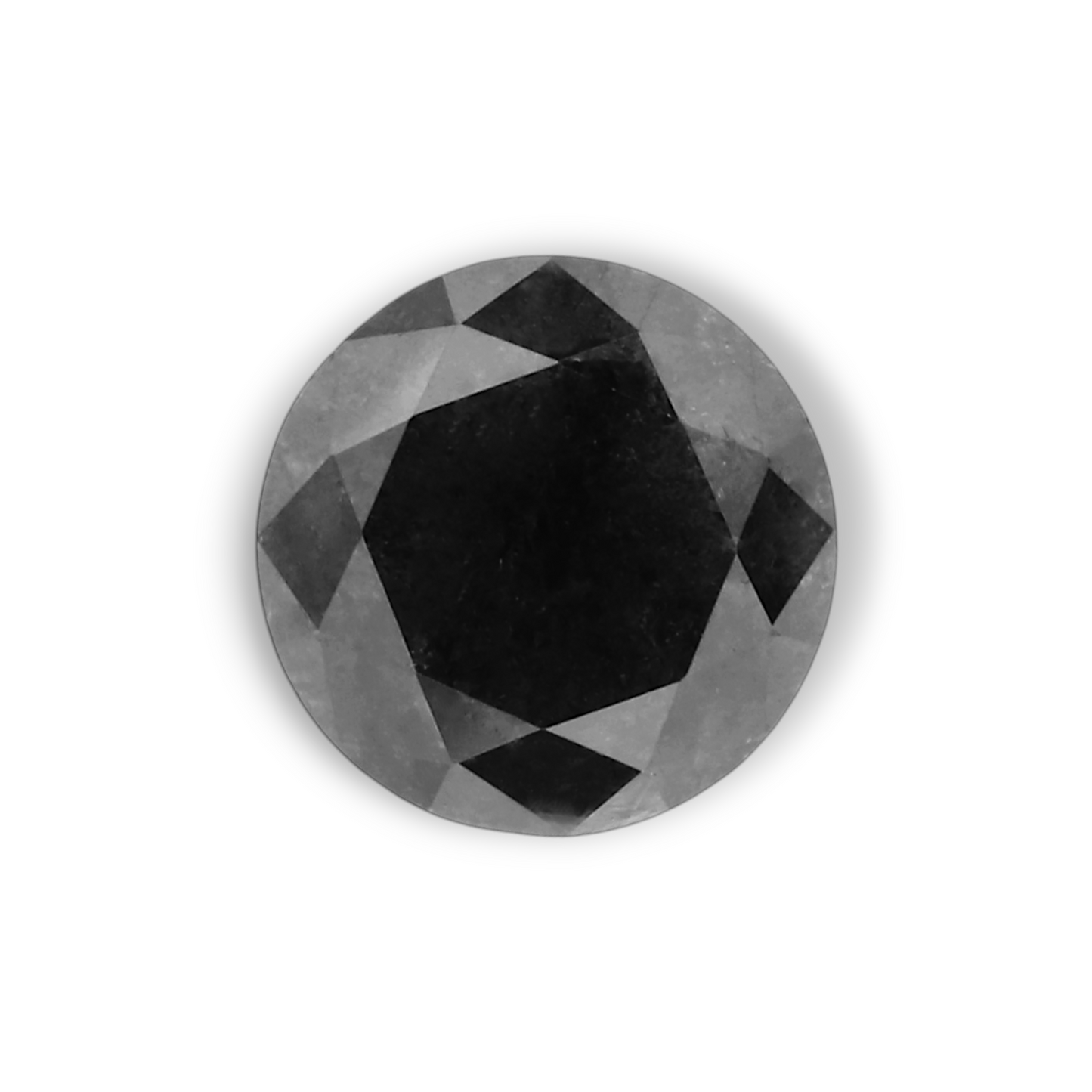 0,95 Karat natürlicher schwarzer runder Diamant (GIA)