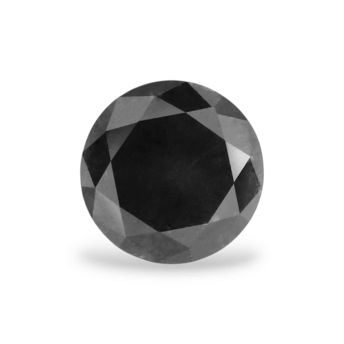 0,95 Karat natürlicher schwarzer runder Diamant (GIA)