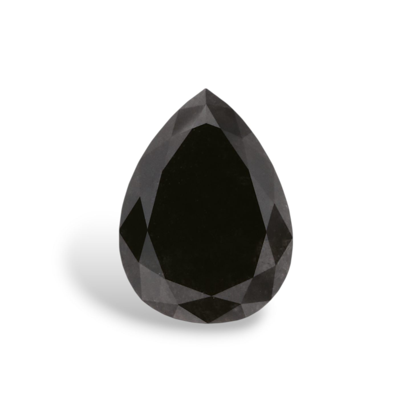 0,74 Karat natürlicher schwarzer Birnendiamant (GIA-geprüft)