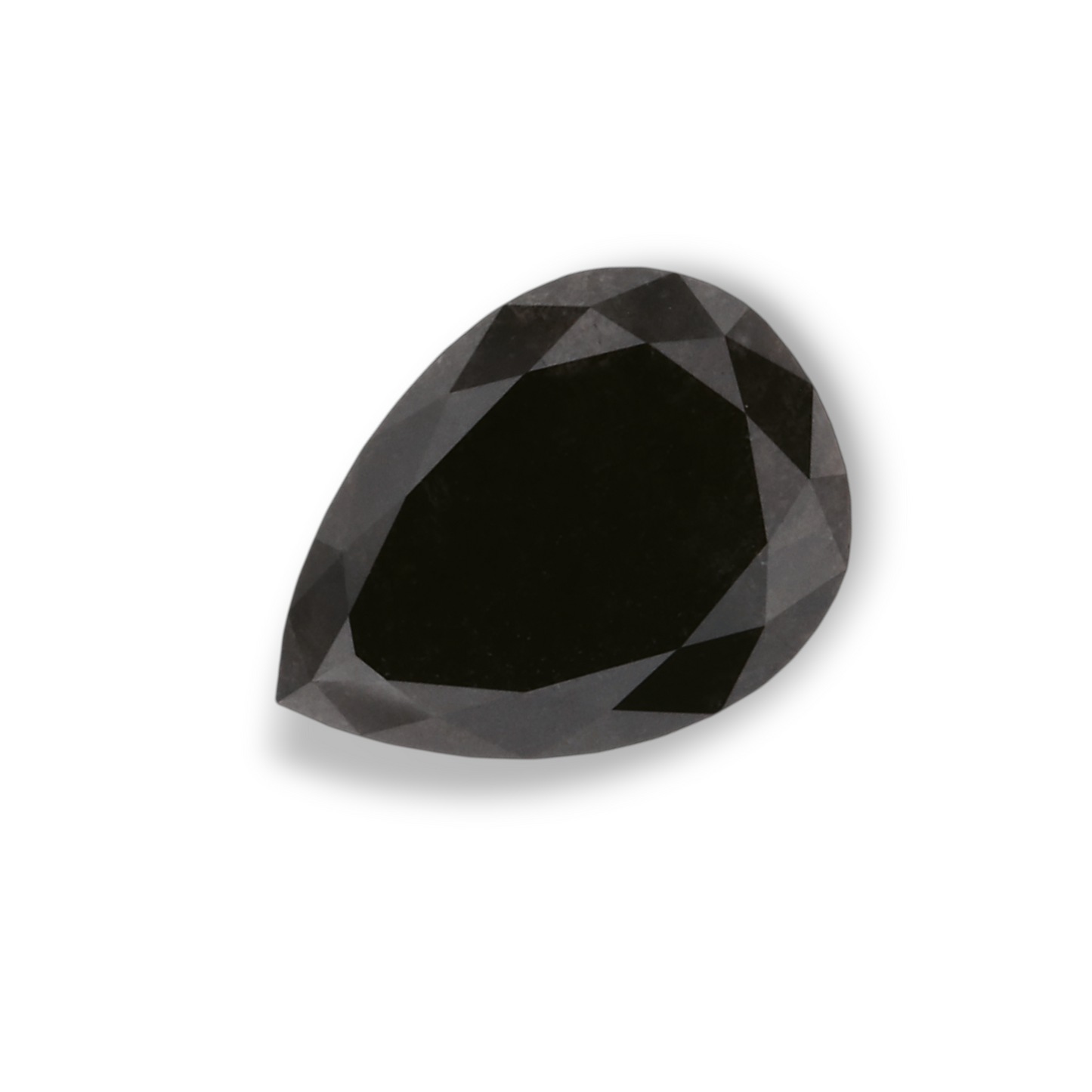 0,74 Karat natürlicher schwarzer Birnendiamant (GIA-geprüft)