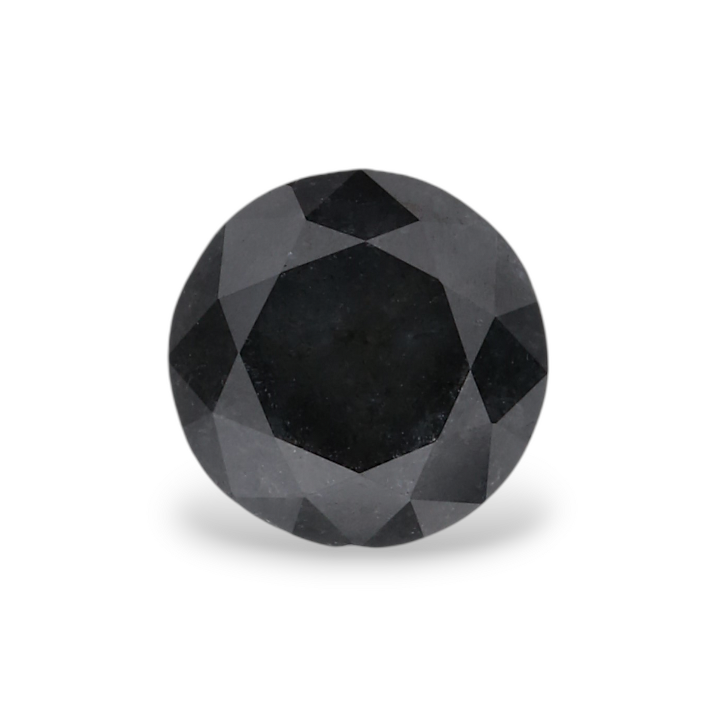 0,86 Karat Natürlicher Schwarzer Runder Diamant GIA