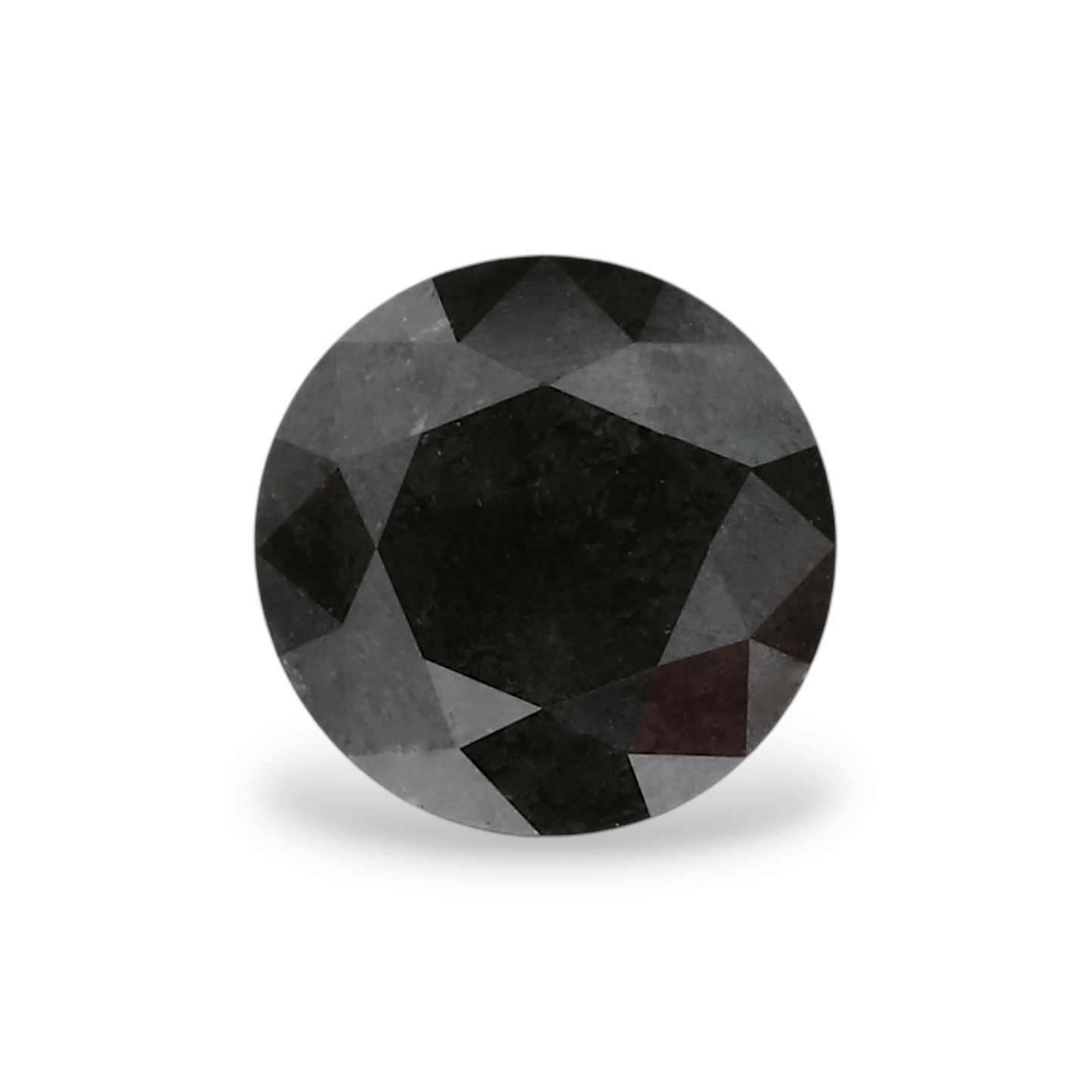0,77 Karat Natürlicher Schwarzer Runder Diamant GIA