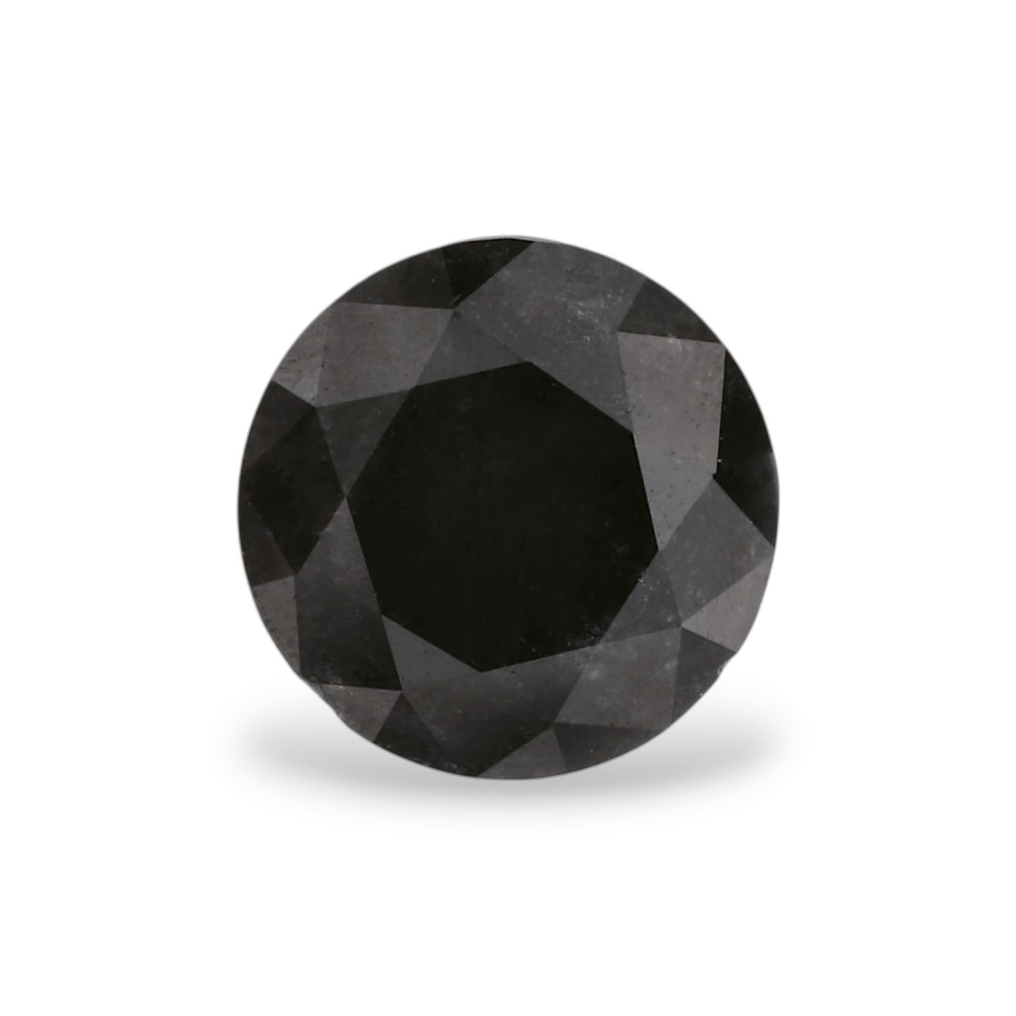0,82 Karat Natürlicher Schwarzer Runder Diamant GIA