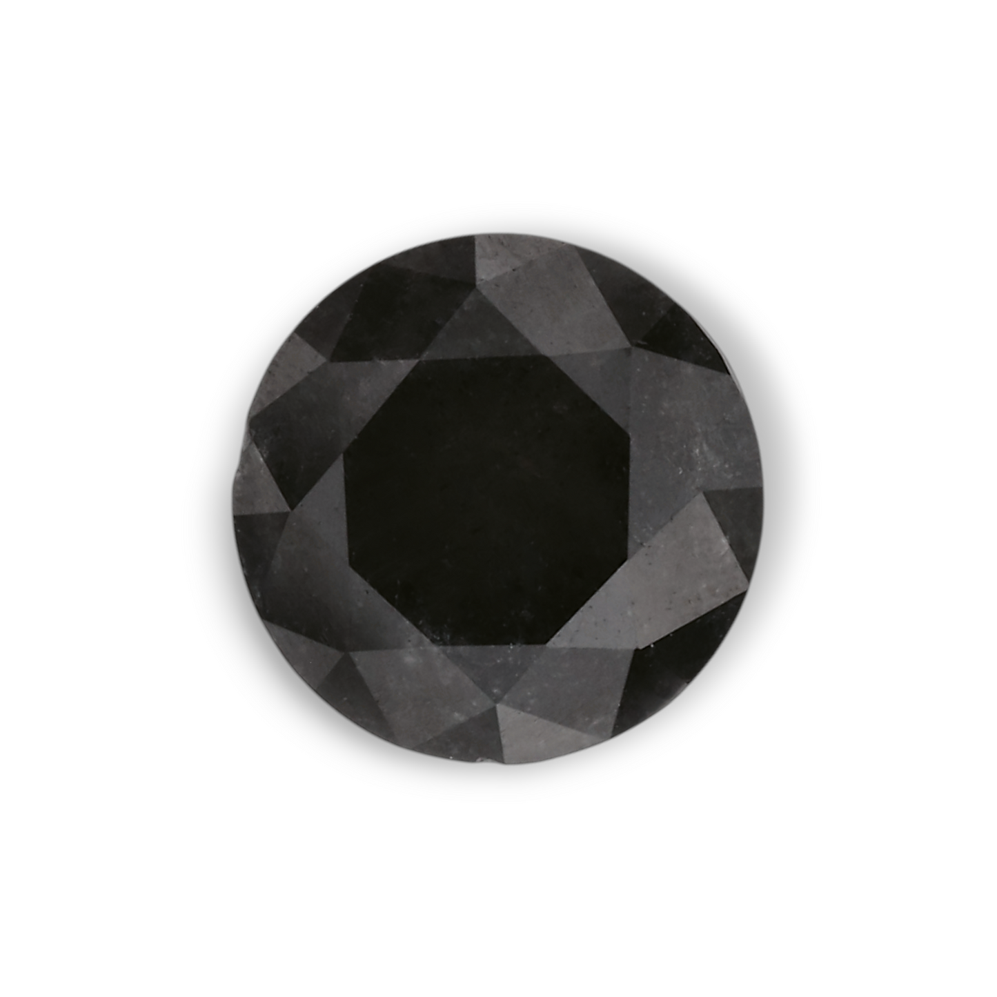 0,82 Karat Natürlicher Schwarzer Runder Diamant GIA