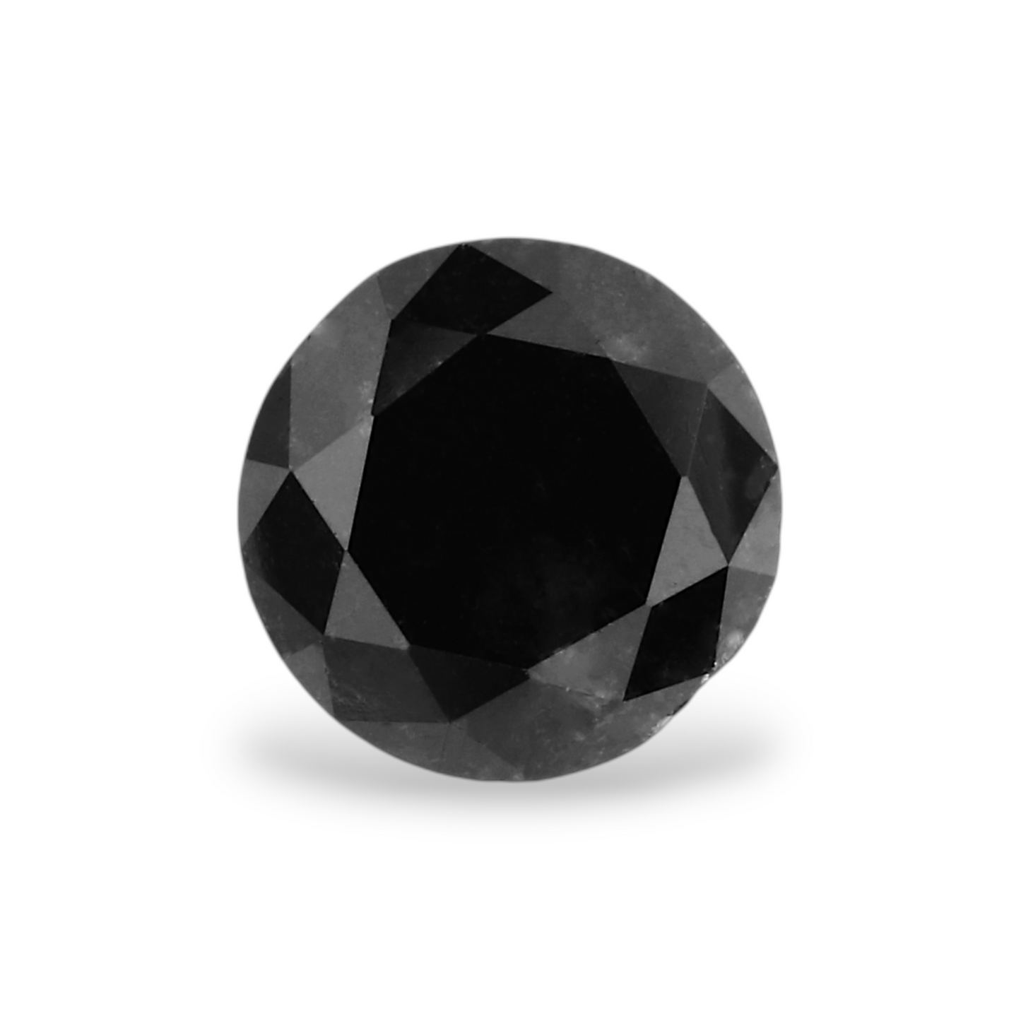 0,88 Karat natürlicher schwarzer runder Diamant (GIA)