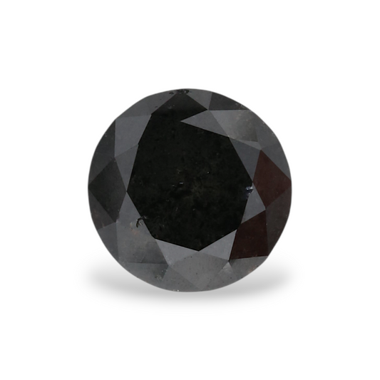 0,97 Karat Natürlicher Schwarzer Runder Diamant GIA