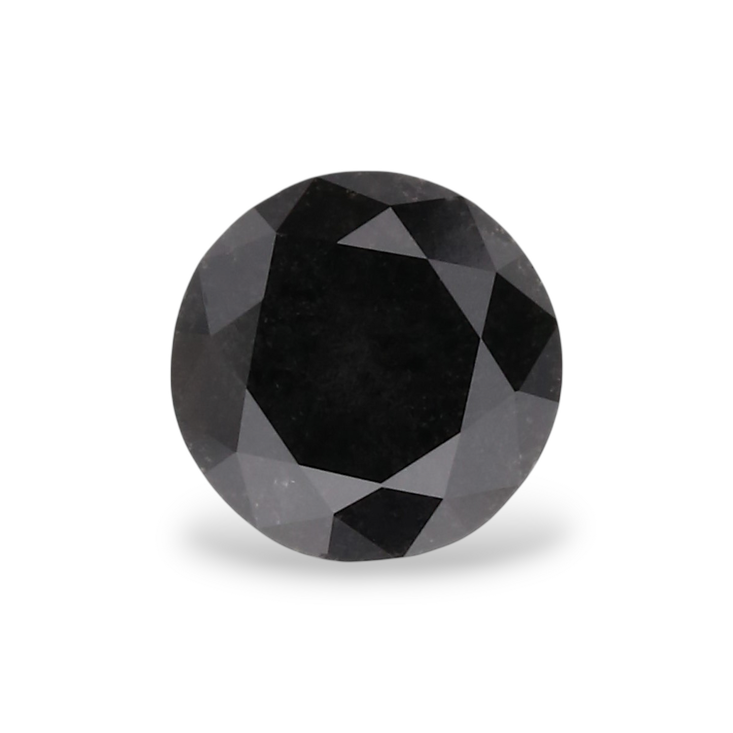0,61 Karat Natürlicher Schwarzer Runder Diamant GIA