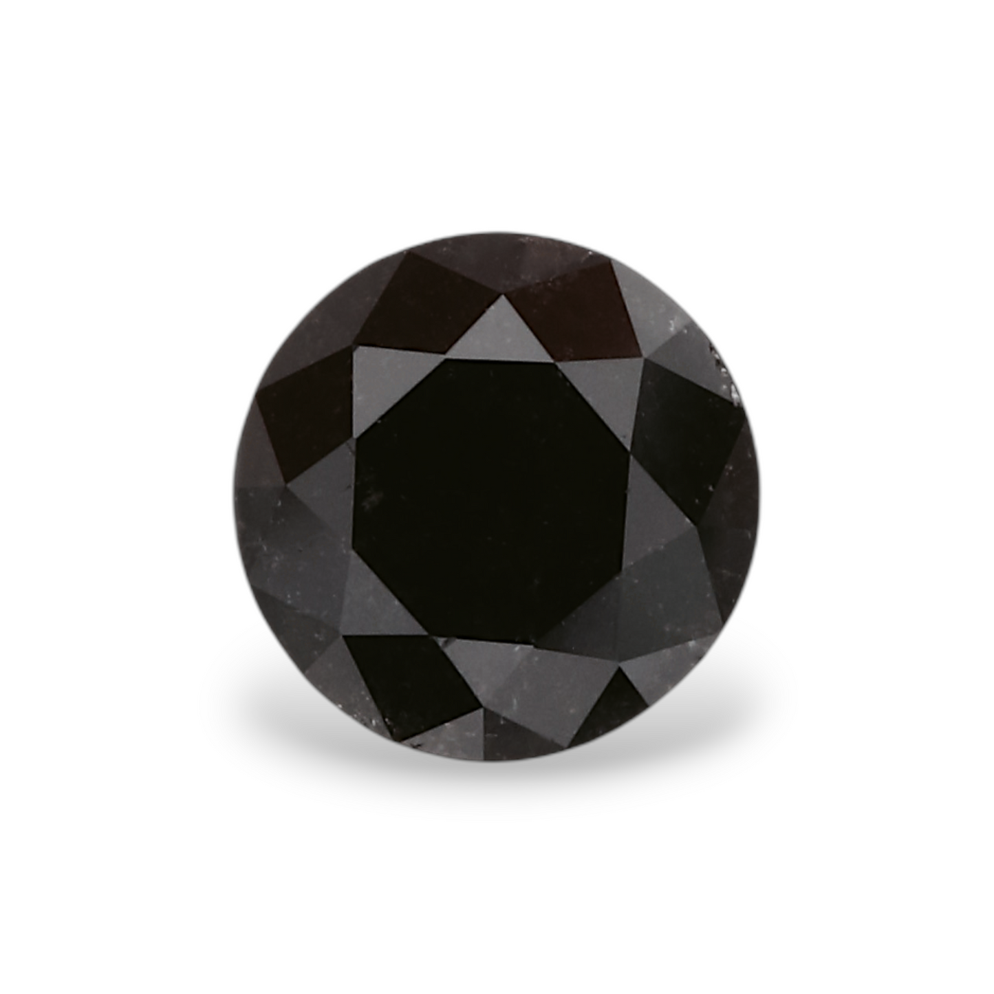 0,69 Karat Natürlicher Schwarzer Runder Diamant GIA