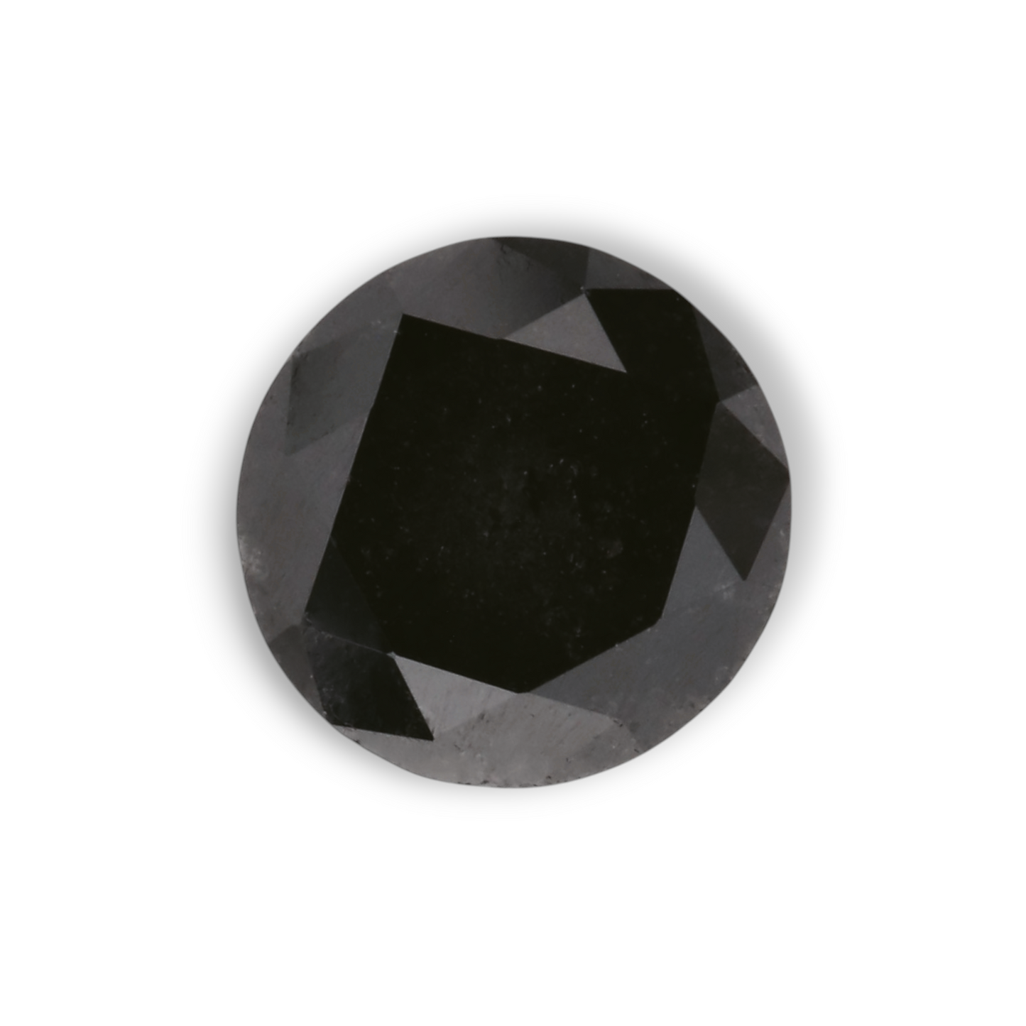 0,83 Karat Natürlicher Schwarzer Runder Diamant GIA