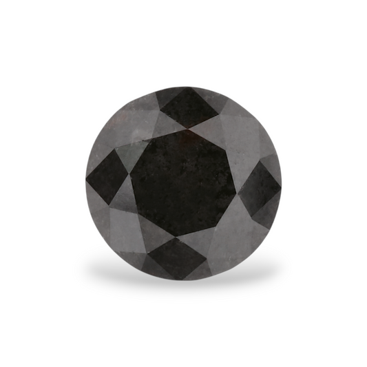 0,94 Karat Natürlicher Schwarzer Runder Diamant GIA