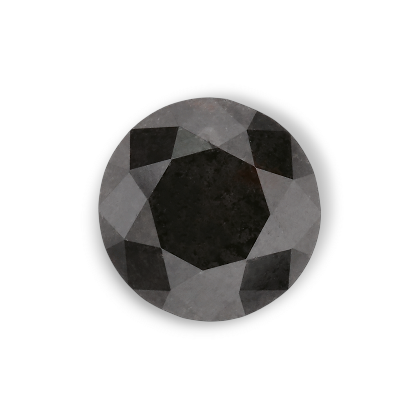 0,94 Karat Natürlicher Schwarzer Runder Diamant GIA