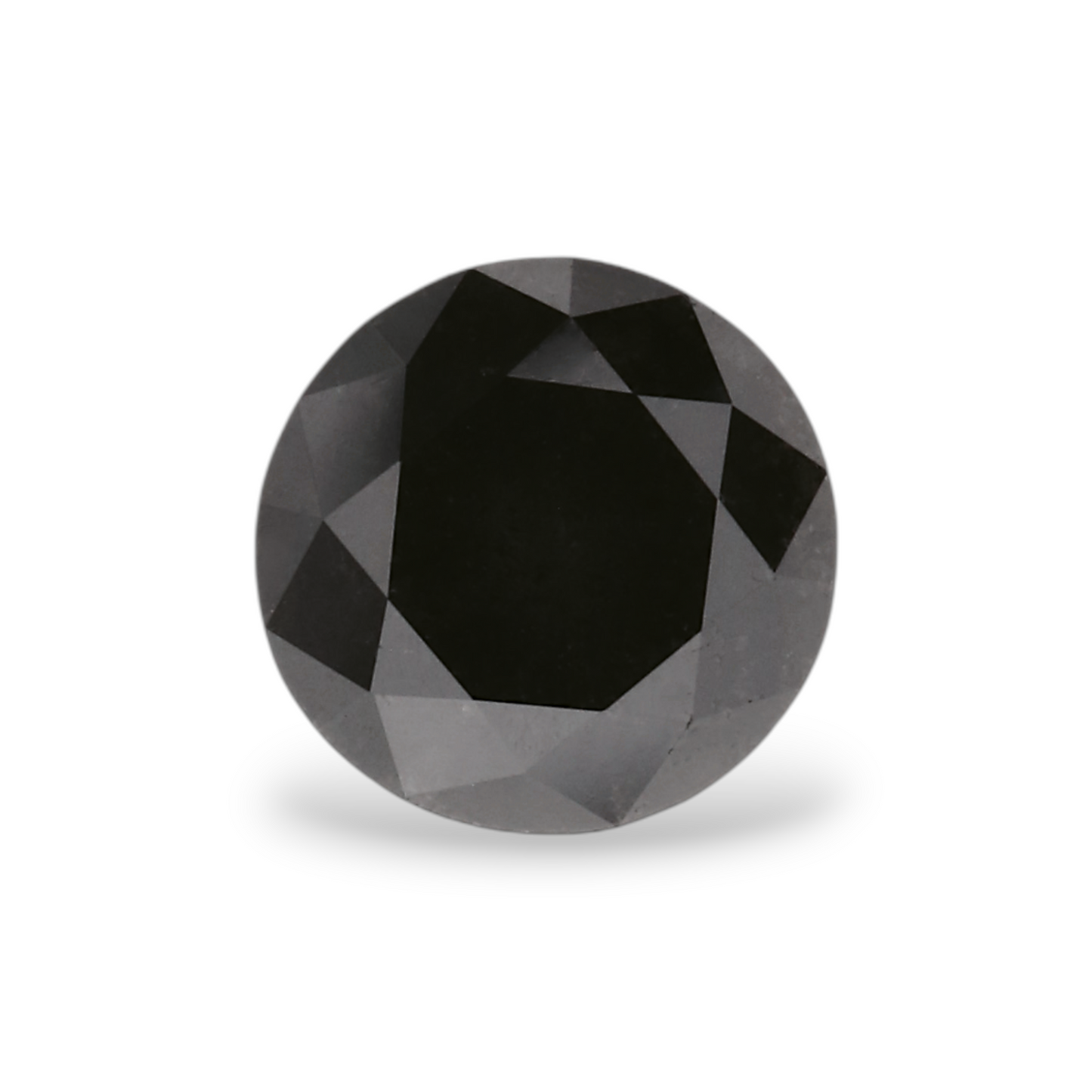 0,99 Karat Natürlicher Schwarzer Runder Diamant GIA