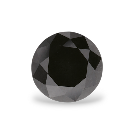 0,99 Karat Natürlicher Schwarzer Runder Diamant GIA