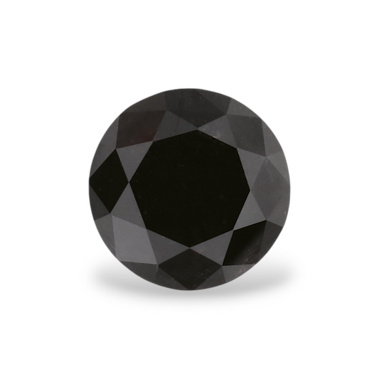 1,22 Karat natürlicher schwarzer runder Diamant (GIA)
