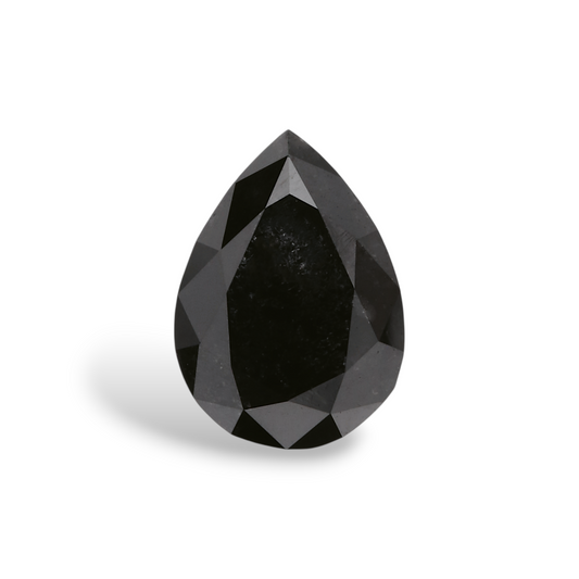 1,09 Karat natürlicher schwarzer Birnendiamant (GIA-geprüft)