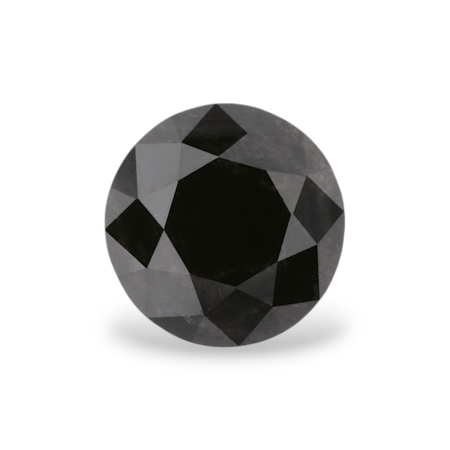 0,76 Karat Natürlicher Schwarzer Runder Diamant GIA
