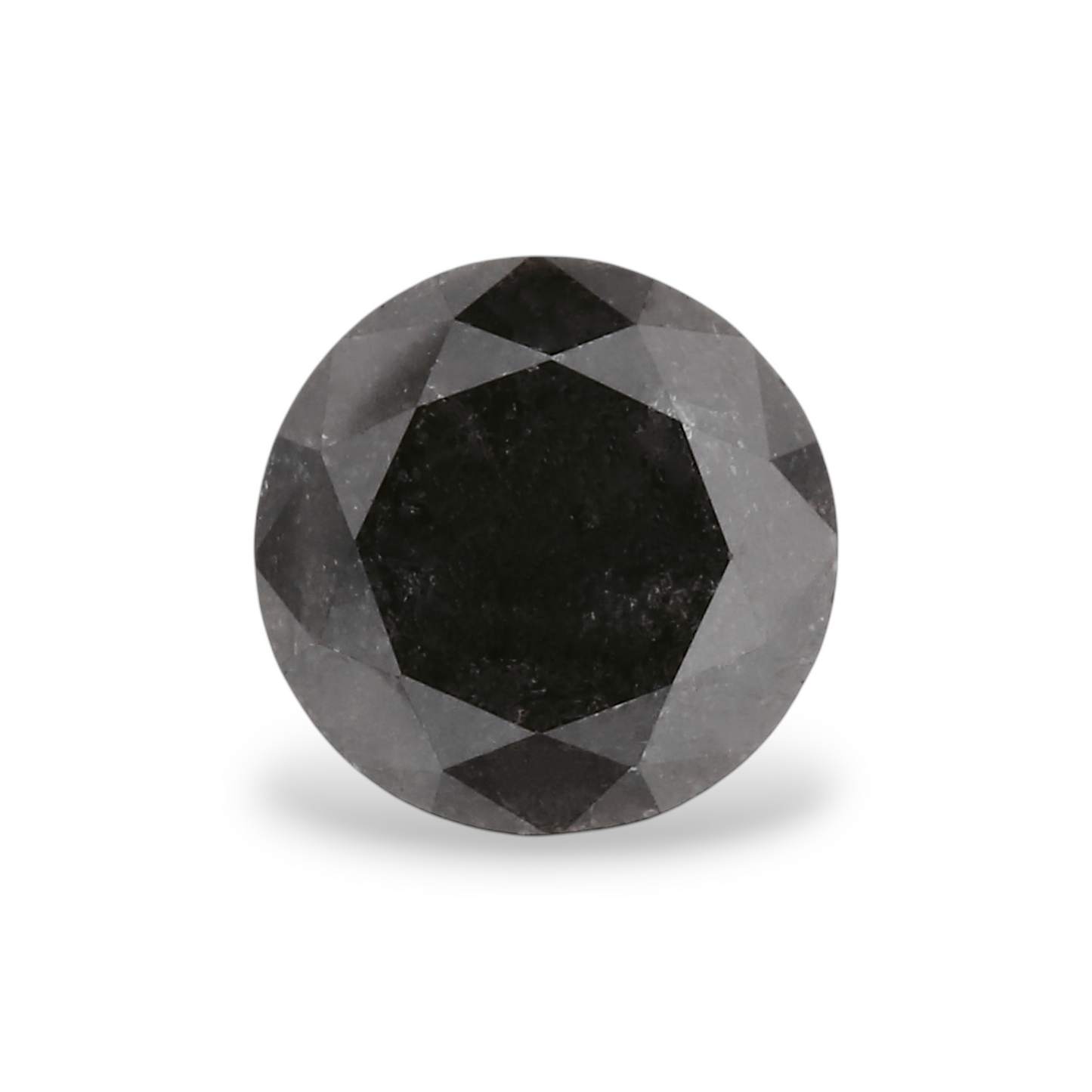 0,92 Karat Natürlicher Schwarzer Runder Diamant GIA