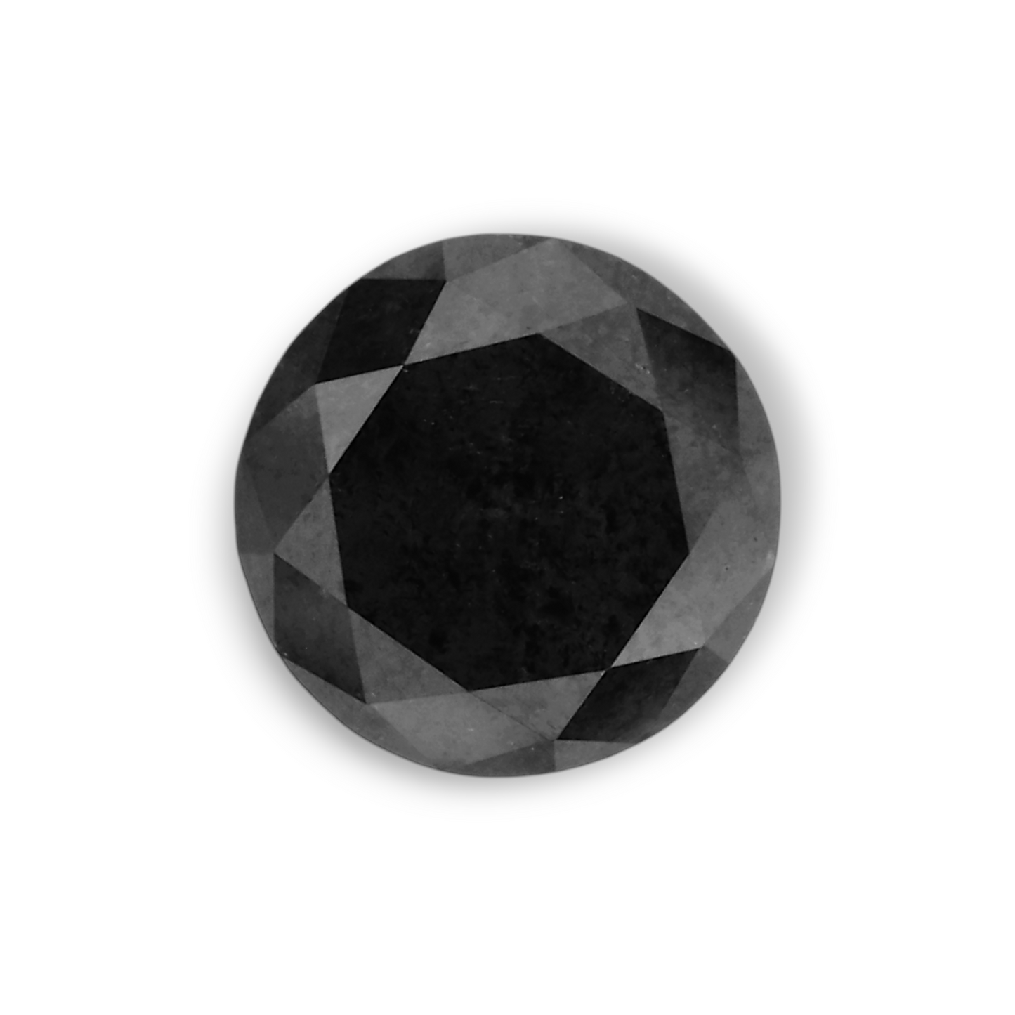 0,74 Karat Natürlicher Schwarzer Runder Diamant GIA