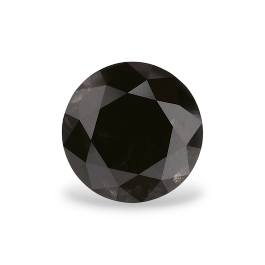 1,82 Karat natürlicher schwarzer runder Diamant (GIA)