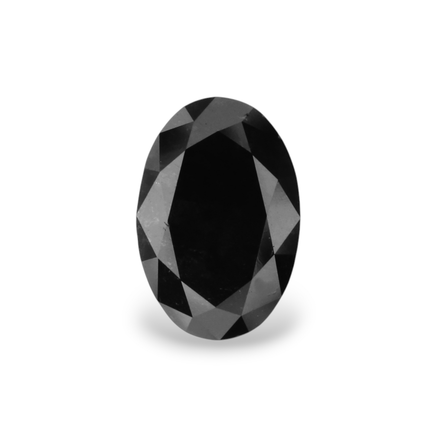0,95 Karat natürlicher schwarzer ovaler Diamant, GIA