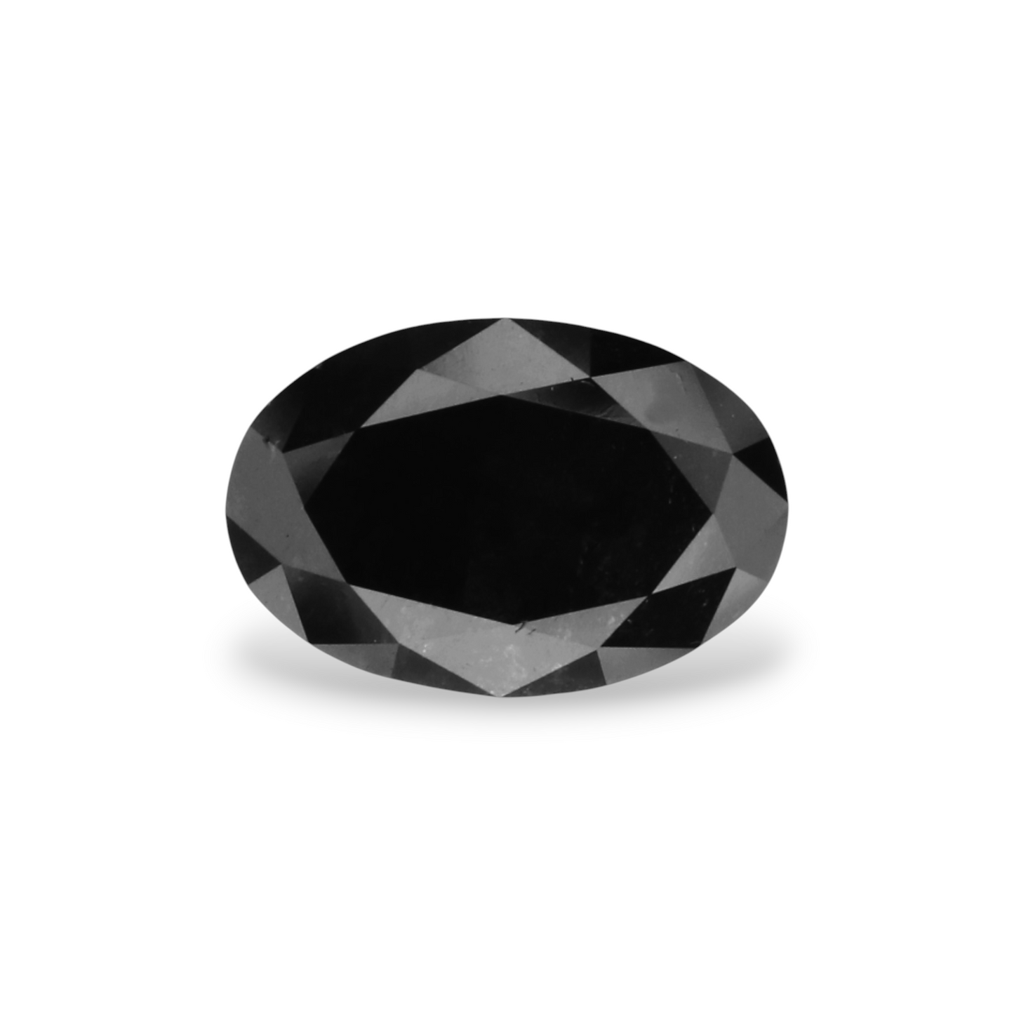 0,95 Karat natürlicher schwarzer ovaler Diamant, GIA