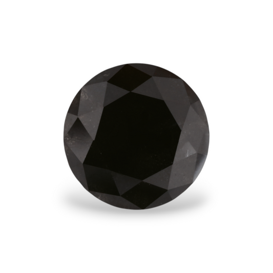 1,93 Karat Natürlicher Schwarzer Runder Diamant GIA