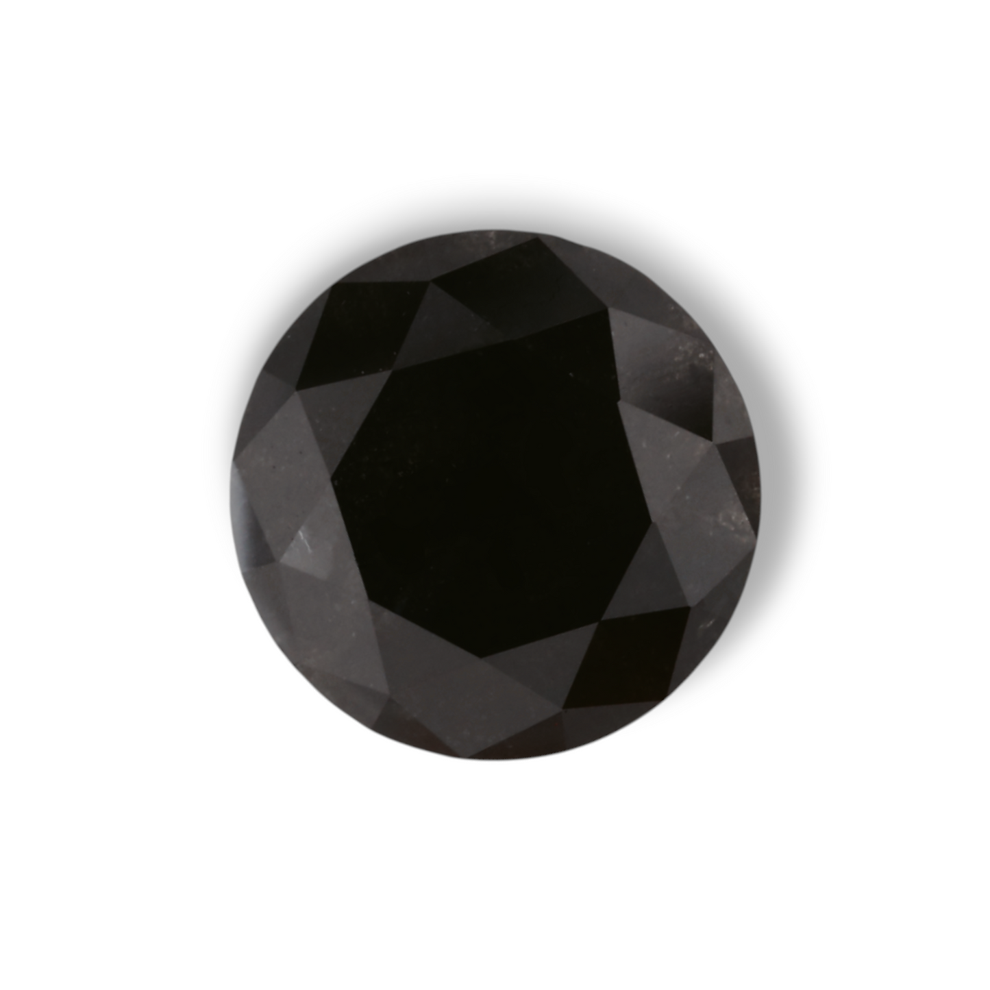 1,93 Karat Natürlicher Schwarzer Runder Diamant GIA