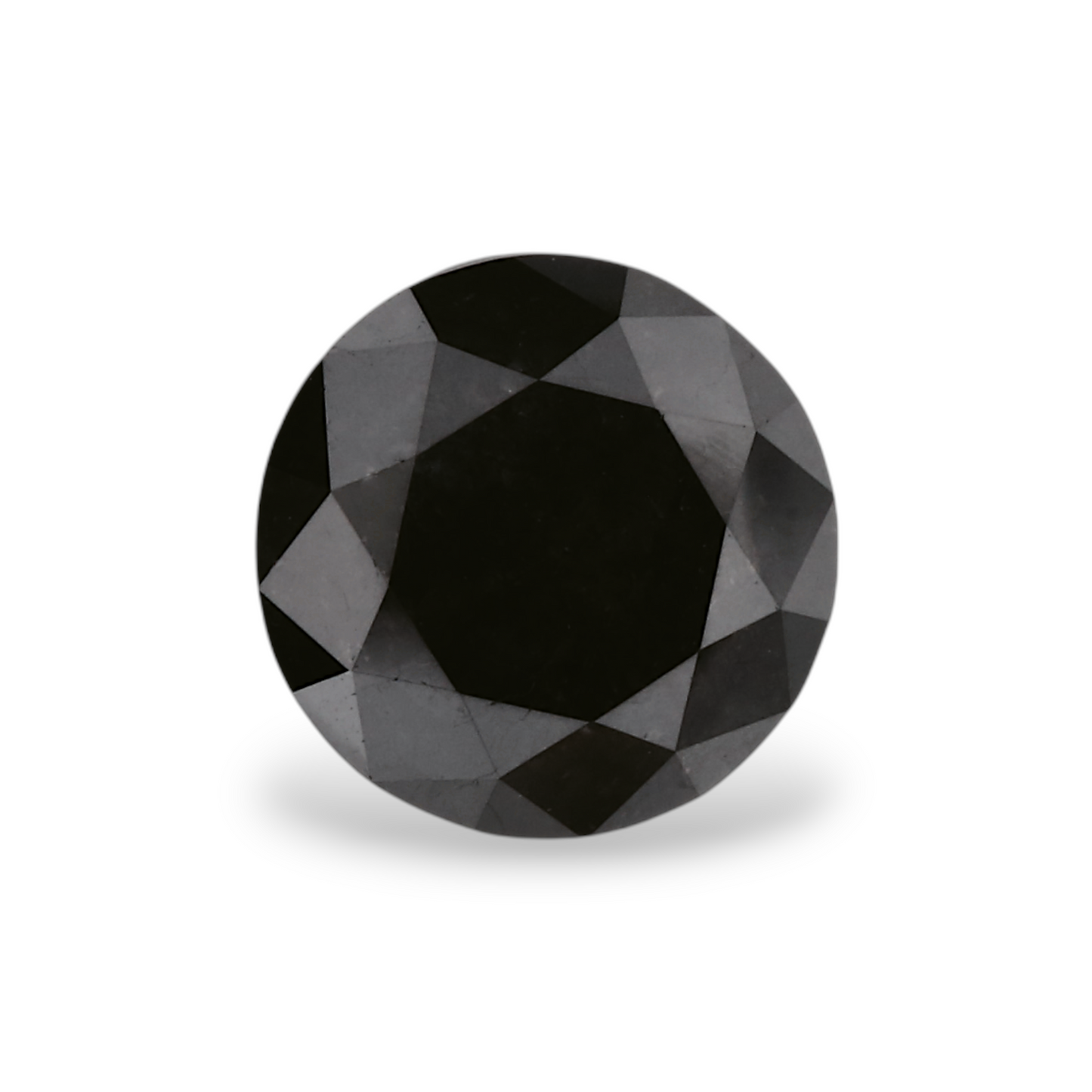 1,43 Karat natürlicher schwarzer runder Diamant (GIA)